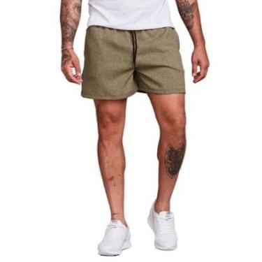 Imagem de Shorts Linho Bermuda Masculina Verão-Masculino