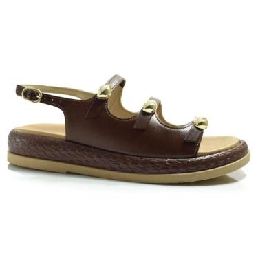 Imagem de Papete Feminina Ramarim 2555205, Marrom, 36