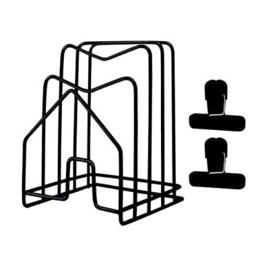 Imagem de Organizador de tampa de panela, suporte de tábua de corte, dentro do armário, organizador de panela de aço inoxidável 304, sob o armário, capa de panela, assadeira, bandeja de servir, suporte de