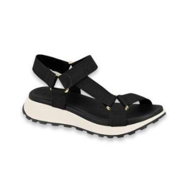 Imagem de Sandalia Papete Feminina Moleca Sola Baixa Conforto Ajuste Prática Ref: 5537.102-Feminino