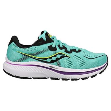 Imagem de Saucony Sapato de caminhada Omni 20 feminino, Menta Fria/Ácido, 7.5