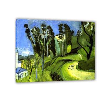 Imagem de Zeichn8u Henri Matisse arte de parede em tela grande paisagem Mont Alban impressões famosas reprodução de pintura a óleo decoração de parede para sala de estar banheiro Henri Matisse pôster 50 x 40 cm