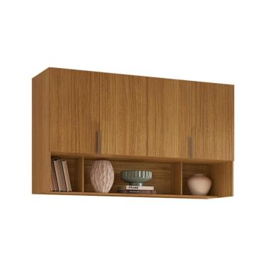 Imagem de Guarda-Roupa Modulado Aéreo Altezza Clean 4 Portas Freijó 150 cm