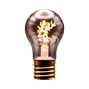 Imagem de Lâmpada LED Edison Filamento Dimmable Rosa A70 E40 5V 360 Graus Econom