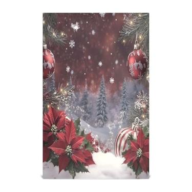 Imagem de xigua Conjunto de 1 panos de prato de cozinha de decorações de Natal, toalhas de cozinha macias altamente absorventes de secagem rápida para limpeza de pratos e limpeza à mão, 71 x 45 cm