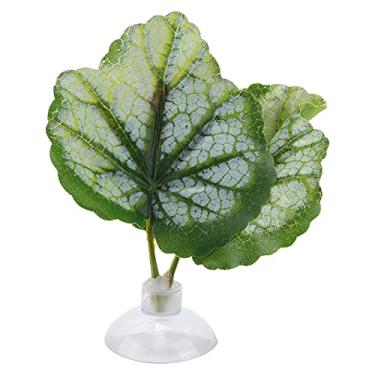 Imagem de HEEPDD Rede de Folha Betta, Cama de Descanso Natural para Peixes Betta Com Ventosa, Folha de Aquário de Simulação para Tanque de Peixes, Suprimentos de de Plástico