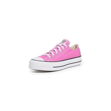 Imagem de Converse Tênis feminino Chuck Taylor All Star Lift plataforma, Orquídea chocante/branco/preto, 37