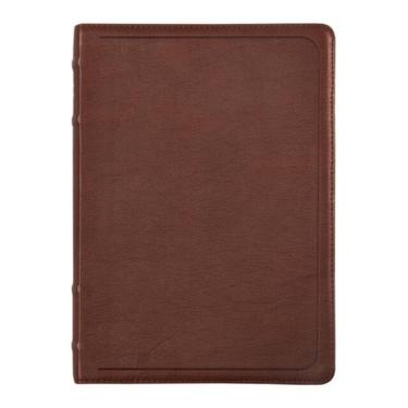 Imagem de Bíblia Acf Com Referências Cruzadas E Palavras De Jesus Em Azul, Couro-Soft Mogno, Letra Grande, Lei