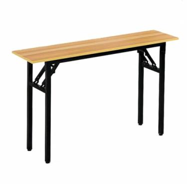 Imagem de Mesa dobrável moderna e minimalista, mesa de conferência retangular, almofadas de perna ajustáveis, mesa de computador pequena, mesa de trabalho moderna, móveis de negócios para escritório em casa