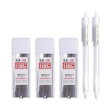 Imagem de Conjunto De Lápis Mecânicos HB/2B 0.5/0.7mm Com Refil Automático Para 