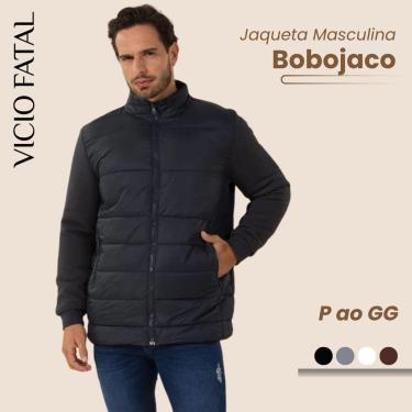 Imagem de Jaqueta Masculina Nylon Manga Poliamida Impermeável Térmica sem Capuz Canelada-Masculino