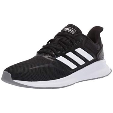 Imagem de adidas Originals Tênis esportivo feminino Falcon, Preto/branco/cinza, 36