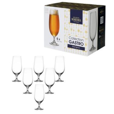 Imagem de Jogo De Taça 6 Peças Cerveja Bohemia Crystal Colibri 380ml - Crystal B