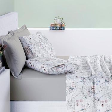 Imagem de Conjunto Lencol Casal Queen Size Selin 04 Pçs Toque Super