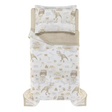 Imagem de Colcha Solteiro Infantil Dupla Face 200 Fios Algodão Karsten