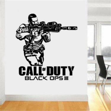 Imagem de Adesivo de parede Call of Duty Black Ops III para quarto ou jogos - ta