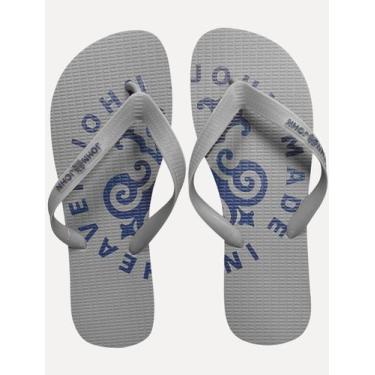 Imagem de Chinelo John John Masculino Made In Heaven Cinza 76.60.1298 86 Tamanho