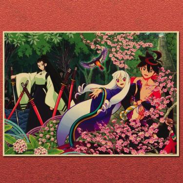Imagem de Pôster Katanagatari Anime Vintage Kraft Paper Art 20x30 cm