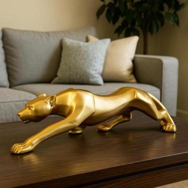 Imagem de Estatueta Pantera Negra Onça Jaguar Decoração - Paraiso Iluminado, Dou