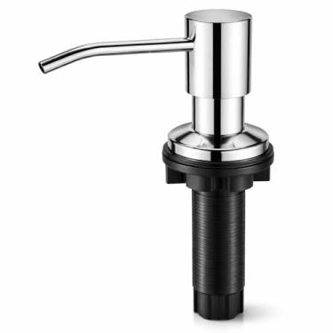 Imagem de BSMIX Dispenser Embutido 500ml em Inox 304 Cromado Polido para Pia com Refil Superior para Detergente ou Sabonete Líquido