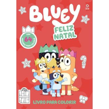 Imagem de Bluey Feliz Natal - Livro para Colorir
