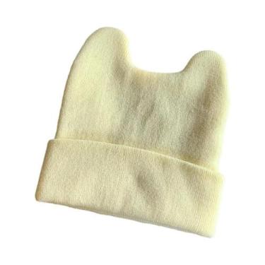 Imagem de Gorro Unissex De Camuflagem Com Orelhas De Coelho, Quente, Em Cor Sóli