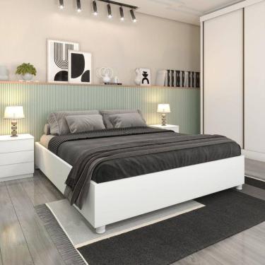 Imagem de Cama Box Casal - Mônaco-neve - Tcil Móveis