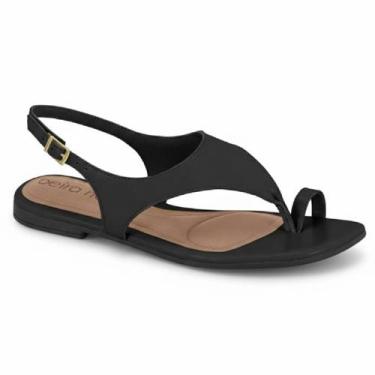 Imagem de Sandália Rasteirinha de Dedo Feminina Beira Rio Confortável Original -