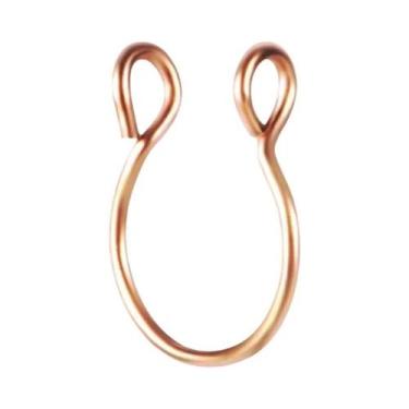 Imagem de Anel De Nariz Falso Em Formato De U, Argola De Septo Em Aço Inoxidável