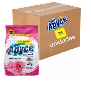 Imagem de Caixa 25 Unid. Sabao Lava Roupas 400gr Apyce ENCAPSULADA - Ápyce