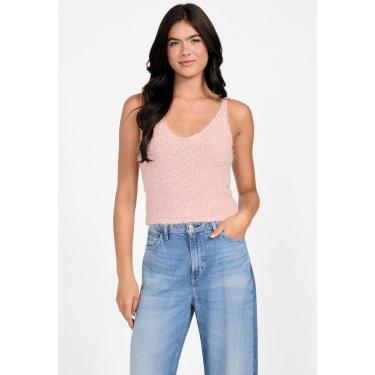 Imagem de Regata Tricot Eco Pelinhos Rosa Claro-Feminino