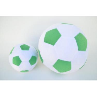 Imagem de Bolas de futebol de pelúcia coloridas grande e pequena - Elza Lemos, B