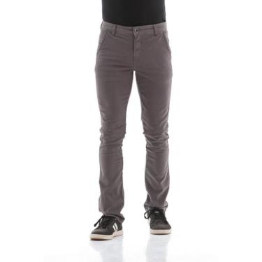Imagem de Calça Collor Masculina Arauto Slim - ARAUTO JEANS, 48, Chumbo