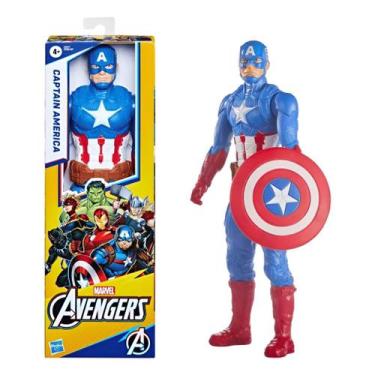 Imagem de Boneco Marvel Vingadores Capitão América Titan Heroes Hasbro E7877