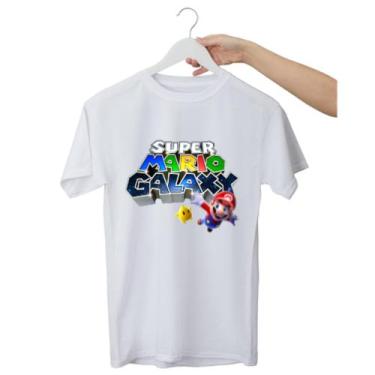 Imagem de Camiseta Super Mario Galaxy - 100% Algodão Unissex - Kyros, Branco, P