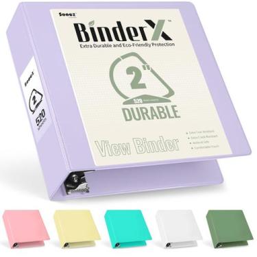 Imagem de Binder Sooez BinderX Extra Durável de 5 cm com 3 anéis para 520 folhas