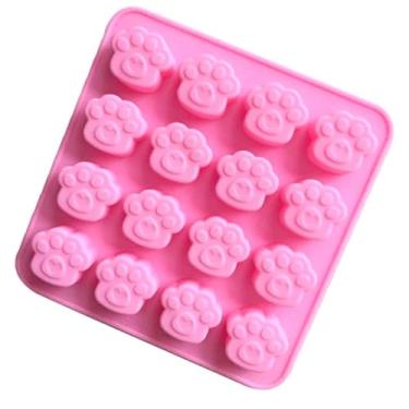 Imagem de Forma Silicone Cachorro Pata Patinha Gato Gummy Biscoito Pet