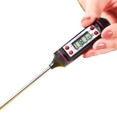 Imagem de Termômetro Culinário Cozinha Digital Mede -50ºc A +300ºc