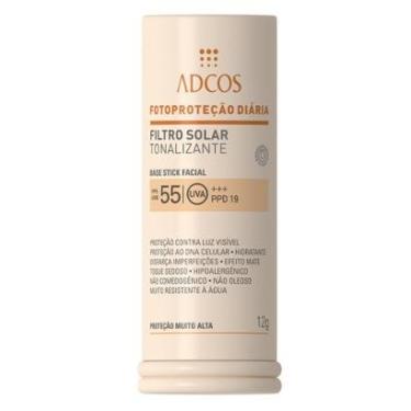 Imagem de Protetor Solar Base Stick Tonalizante FPS 55 Adcos Peach-Unissex