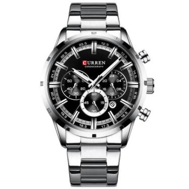 Imagem de Relógio CURREN 8355 Masculino Quartz Aço Inoxdável Cinza, Cinza