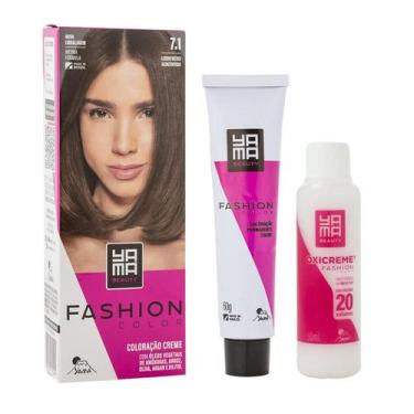 Imagem de Coloração Yamá Beauty Care Mini Kit Fashion Color 7.1 - Yama Expert