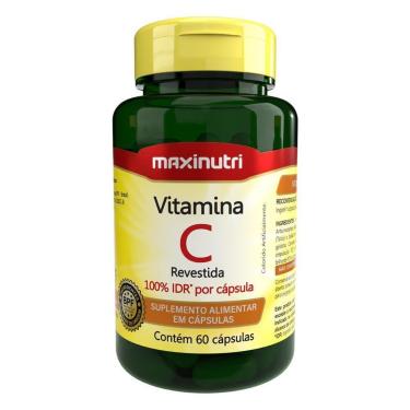 Imagem de Vitaminas C Revestida 100% IDR 60 Cápsulas Maxinutri-Unissex