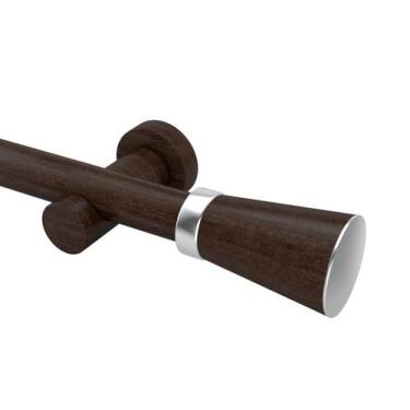 Imagem de Kit Varão Completo Jade Plus 28mm 3 Metros com 2 Emendas Cor:Tabaco - 