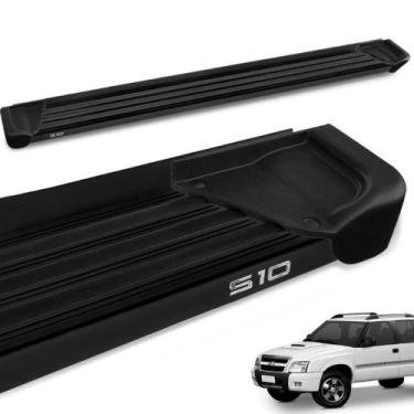 Imagem de Estribo Lateral S10 CD 1995 a 2011 Alumínio Preto A1 - Gtnox