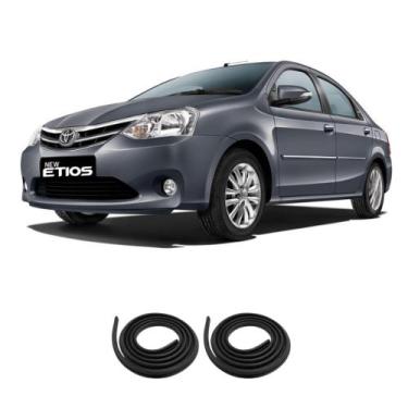 Imagem de Kit Borracha 2 Portas Traseira Etios Sedan 2012 A 2021 - sem marca