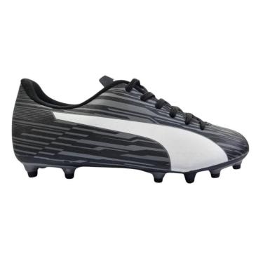 Imagem de Chuteira Campo Puma Rapido III FG/AG BDP - Preto e Branco 43-Masculino