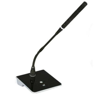 Imagem de Microfone Mesa Gooseneck TSI MSF445B 45cm Base Acrílica
