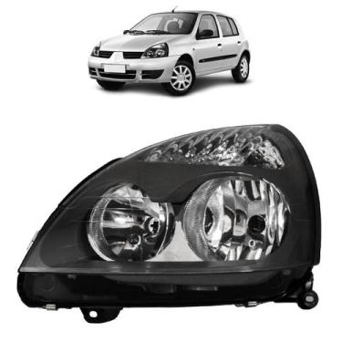 Imagem de Farol Dianteiro Clio 2003 A 2012 Máscara Negra - Automotive Imports, E