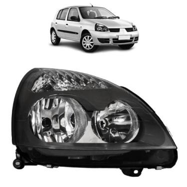 Imagem de Farol Dianteiro Clio 2003 A 2012 Máscara Negra - Automotive Imports, D
