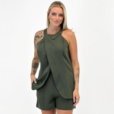 Imagem de Conjunto Analiss Shine Alfaiataria Blusa Regata e Shorts Feminino-Feminino